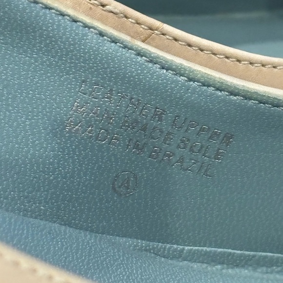 Etienne Aigner Cream Heels with Wooden Block Heel in size 10. Great condition! - Picture 7 of 15